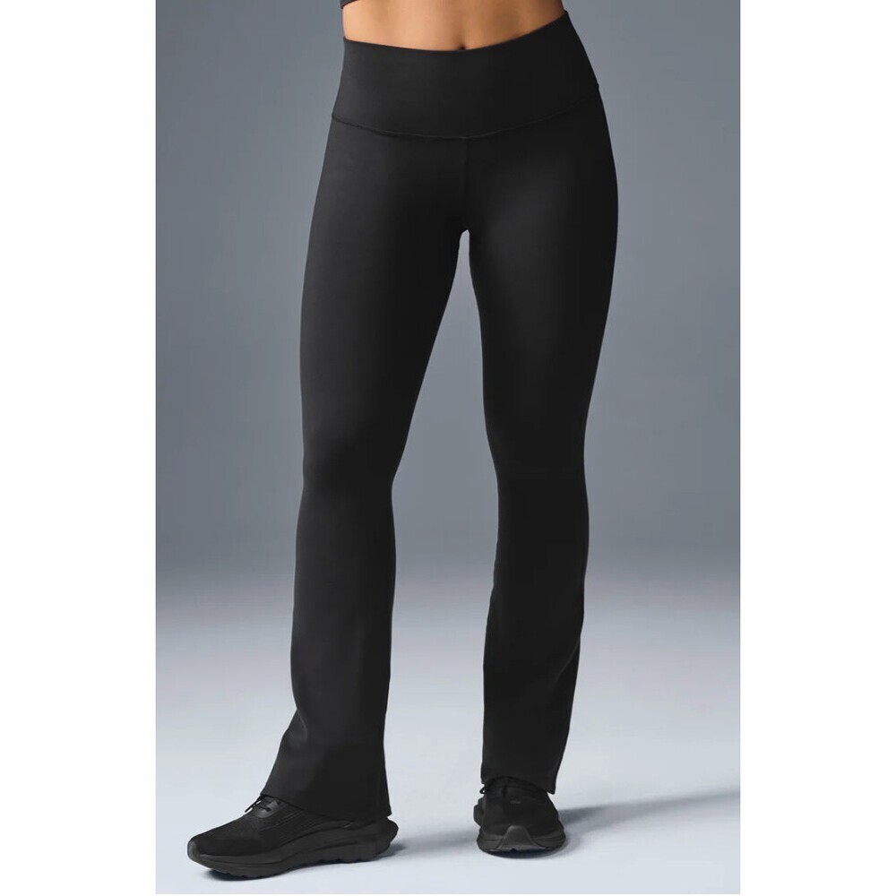 Alo Yoga Airbrush High-Waist Bootcut Legging Full Length in Black Size Small